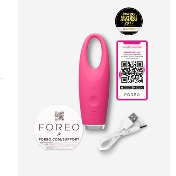FOREO IRIS  Illuminating Eye Massager In Pink NWB - Picture 4 of 4